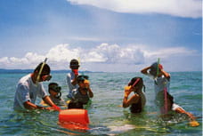 Public awareness activities: Snorkeling observation sessions are held in groups of 5–6 people. The groups can enjoy observing the organisms safely.