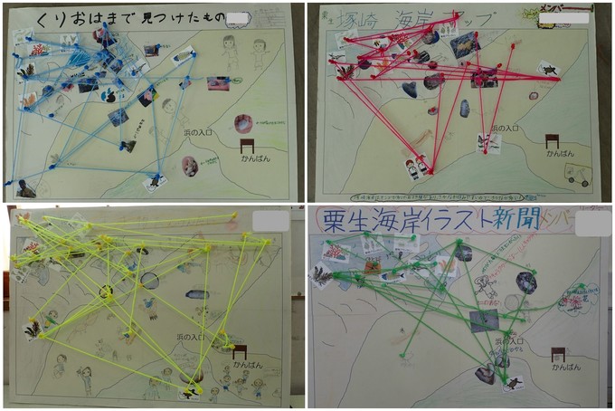 児童が作成した生きものどうしのつながり