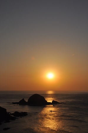 佐多岬からの朝日（編集前）
