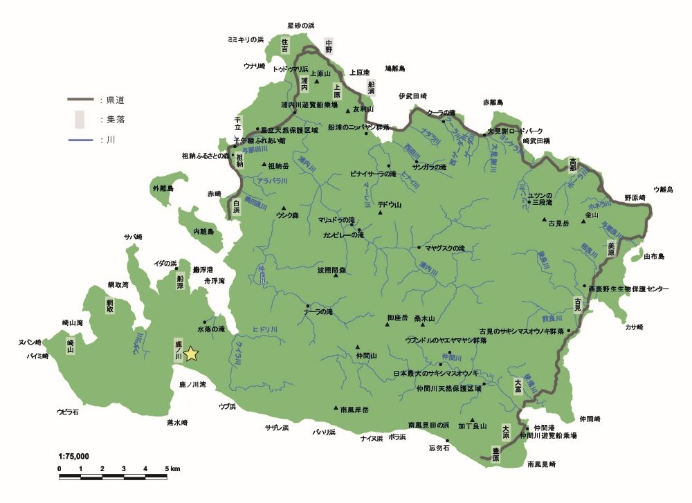 i西表島の地図