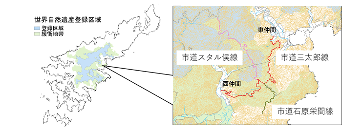 三太郎線の地図